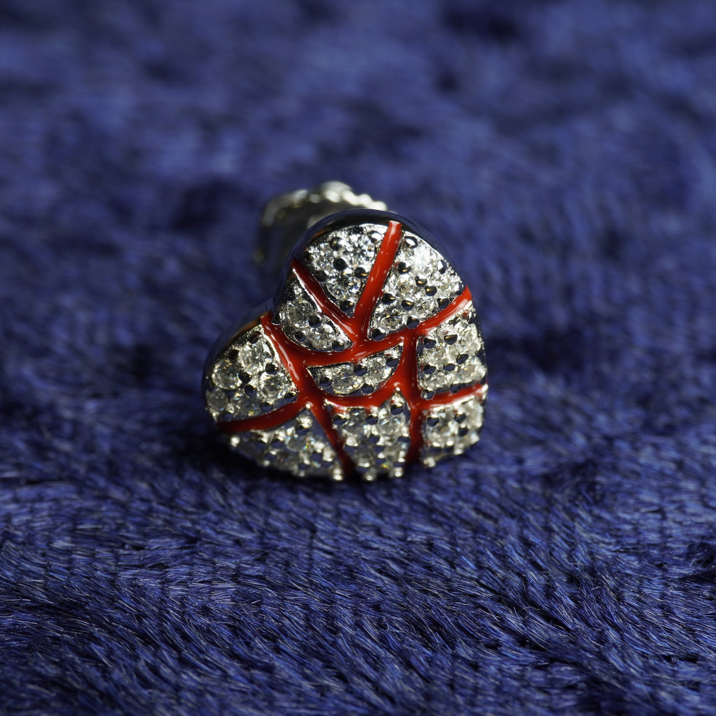 Cracked Heart Earrings