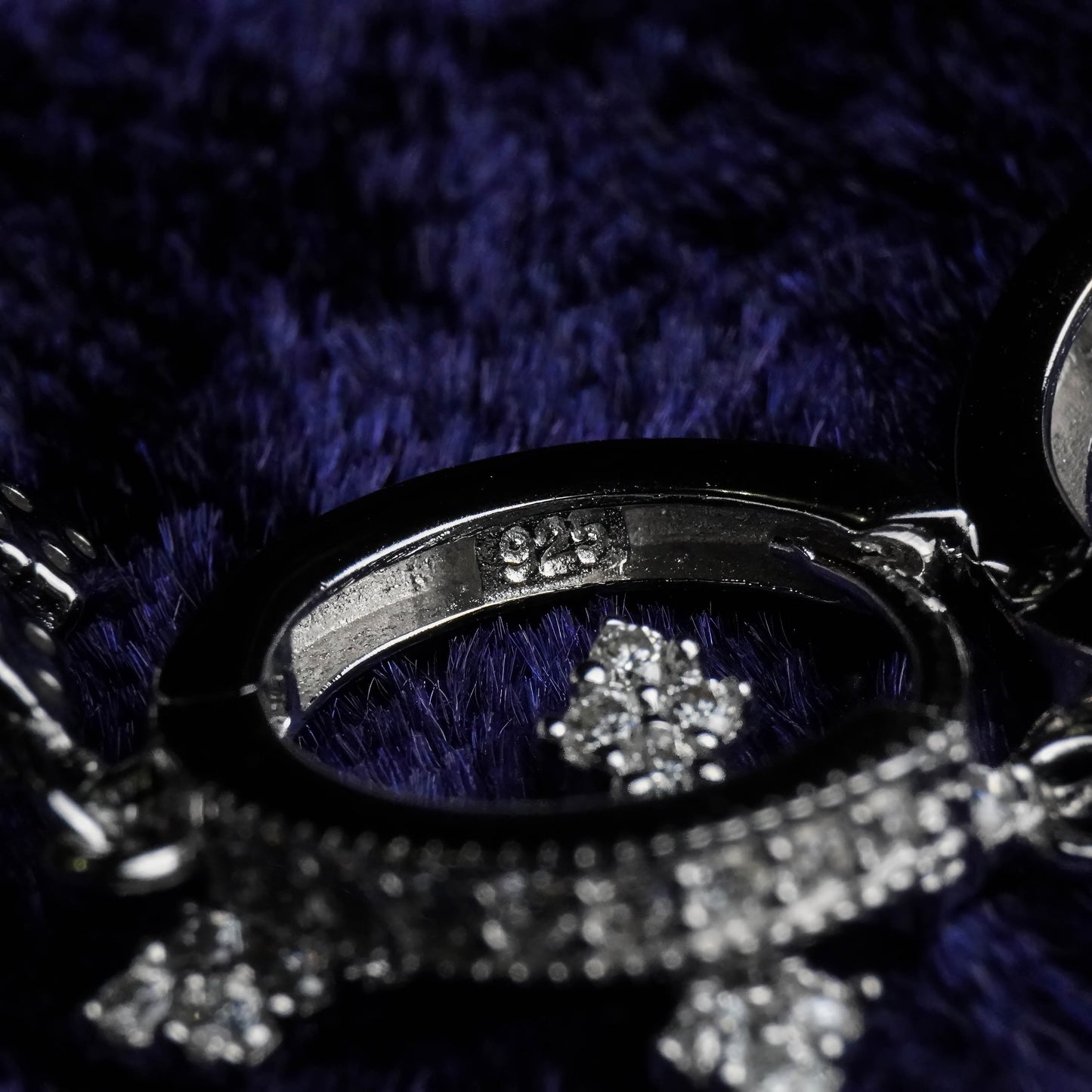 Hoop Cross Earrings