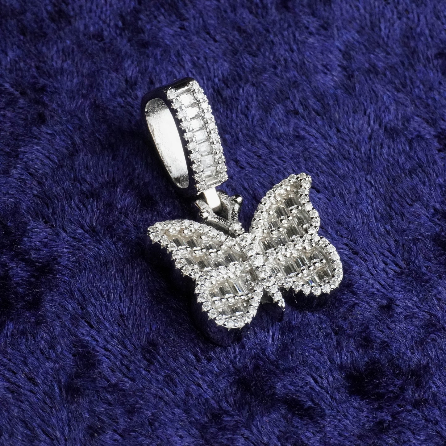 Butterfly Pendant + 2mm Rope Chain