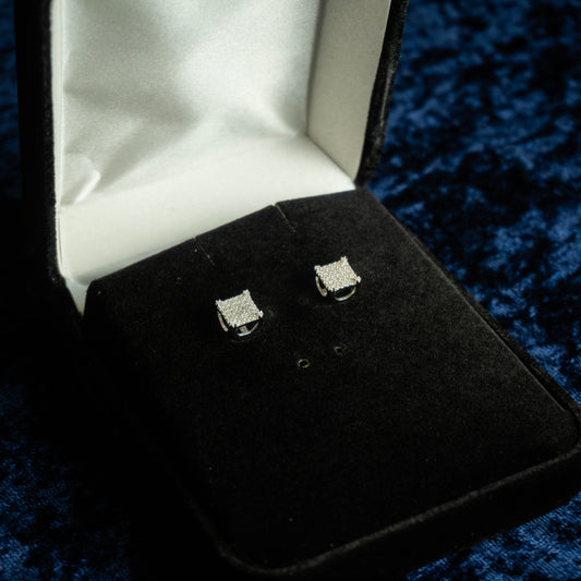 S925 "Azteca Tip" VVS Moissanite Earrings