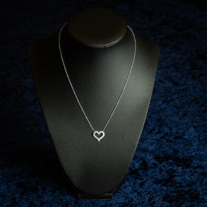S925 "Corazón de Hielo" VVS Moissanite Necklace