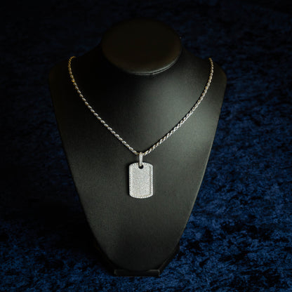 S925 "Placa del Patrón" VVS Moissanite Necklace