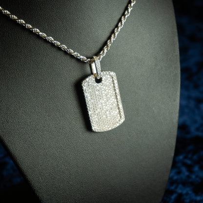 S925 "Placa del Patrón" VVS Moissanite Necklace