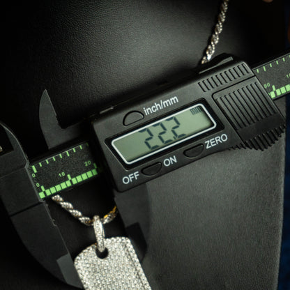 S925 "Placa del Patrón" VVS Moissanite Necklace