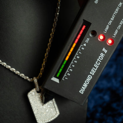 S925 "Placa del Patrón" VVS Moissanite Necklace