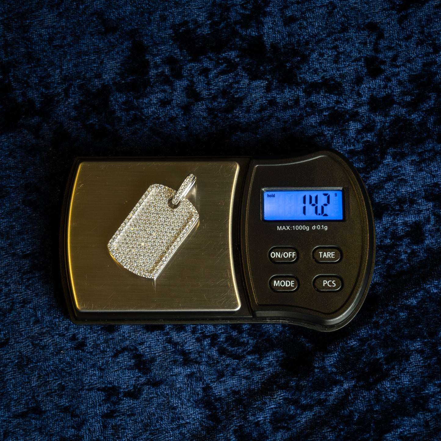 S925 "Placa del Patrón" VVS Moissanite Necklace