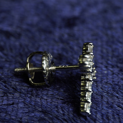 "Corazón de Fe" Cross Earrings
