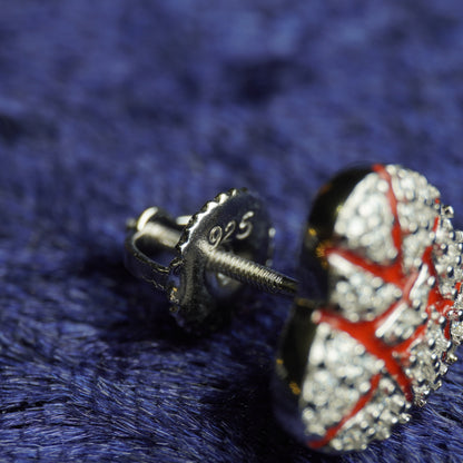 Cracked Heart Earrings