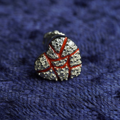 Cracked Heart Earrings