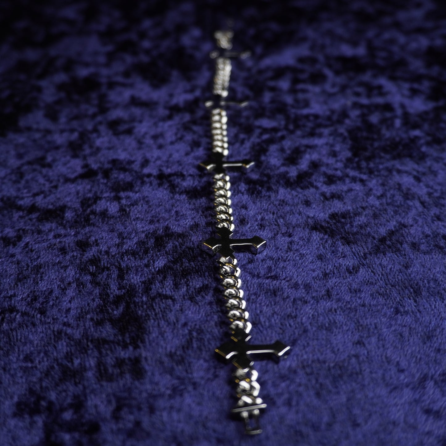 7.5 Inch Cross Cuban MOISSANITE