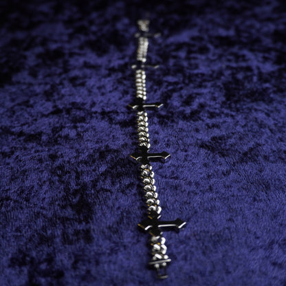 7.5 Inch Cross Cuban MOISSANITE