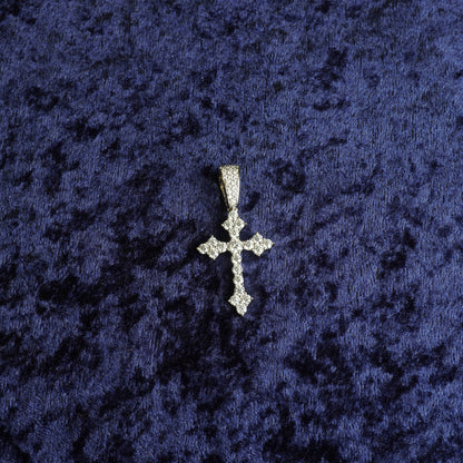 S925 "Faith Over Fear" VVS Moissanite With 22" Rope Chain