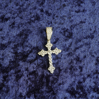 S925 "Faith Over Fear" VVS Moissanite With 22" Rope Chain