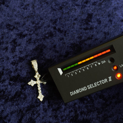 S925 "Faith Over Fear" VVS Moissanite With 22" Rope Chain