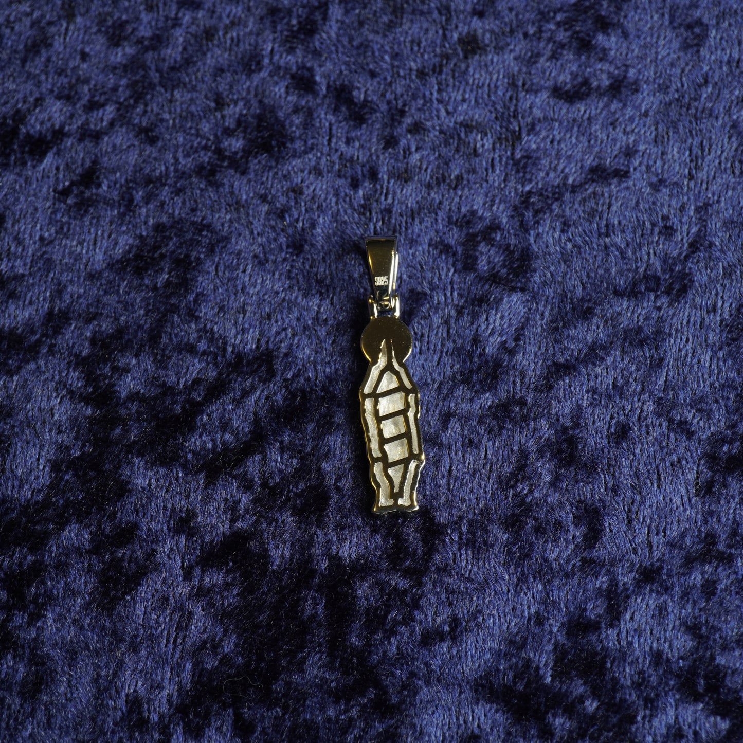 S925 "Santa María Halo" VVS Moissanite With 22" Rope Chain