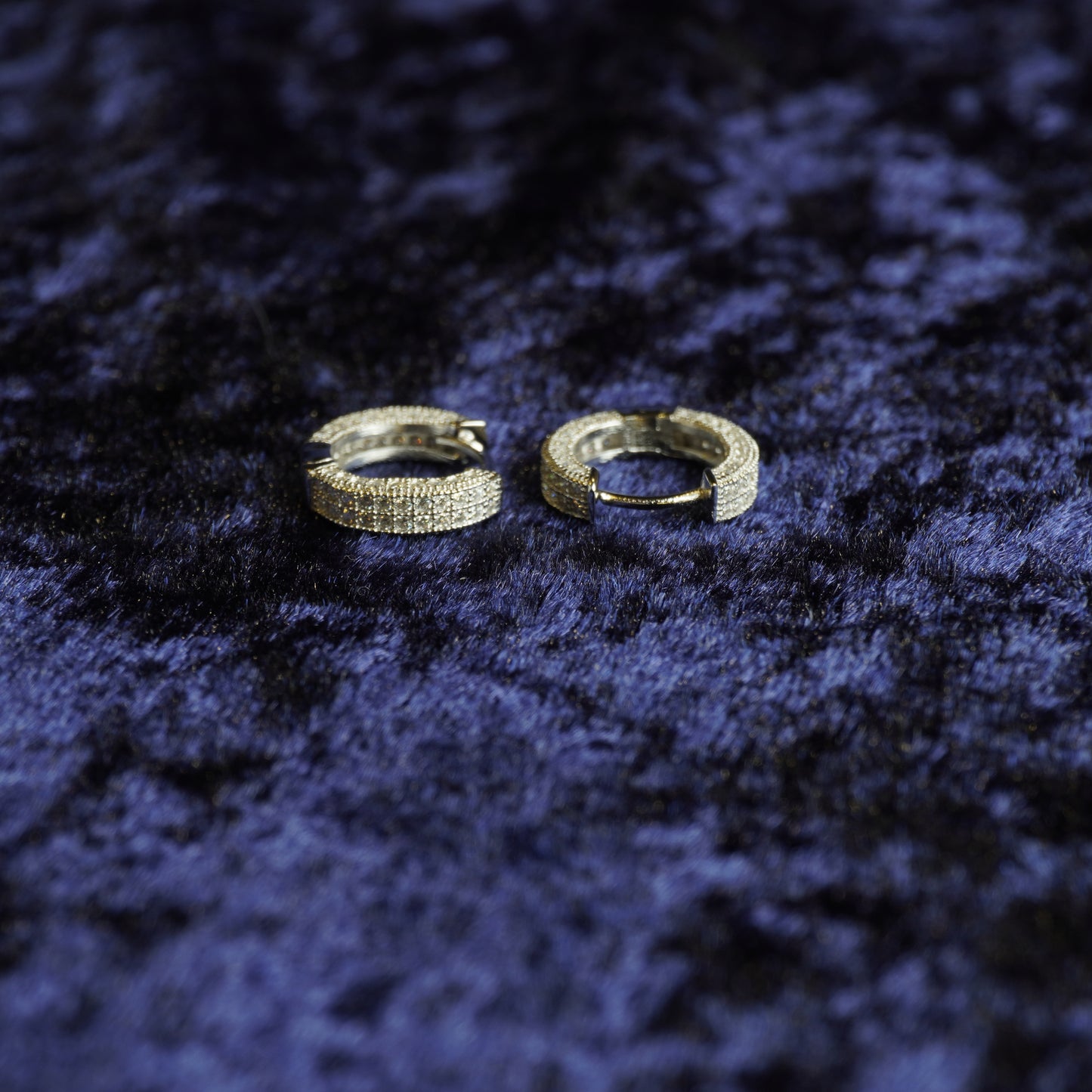 S925 "Luxe Circle" VVS Moissanite Hoops