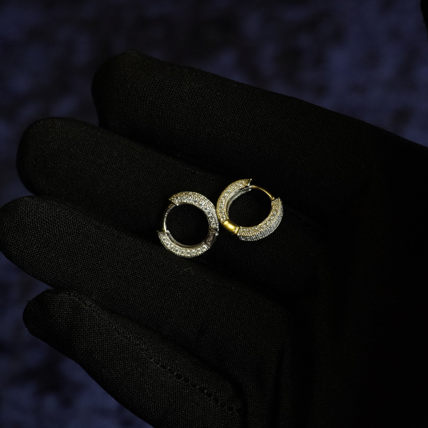 S925 "Luxe Circle" VVS Moissanite Hoops