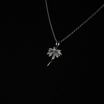 Palm Tree Pendant + 2mm Rope Chain