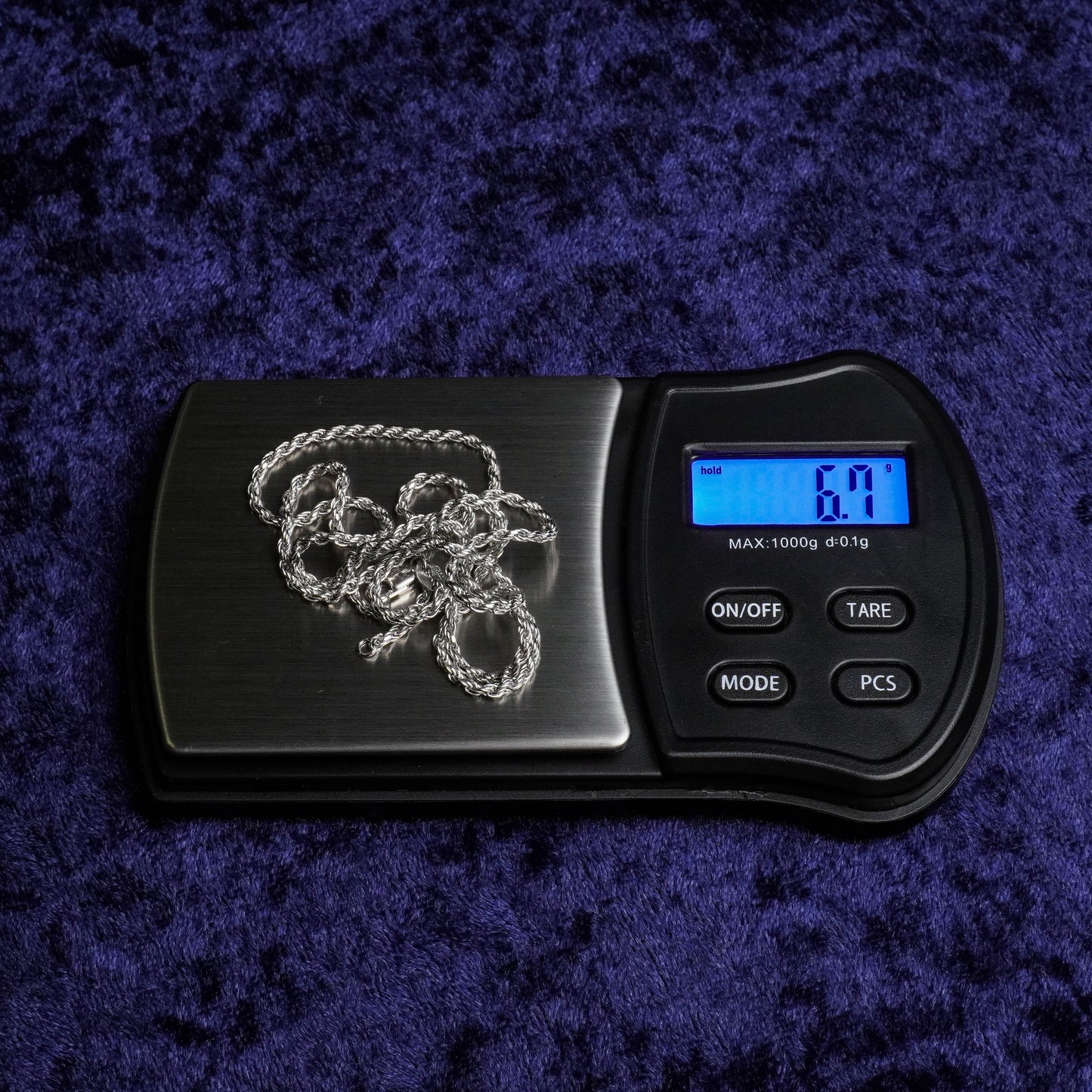 Palm Tree Pendant + 2mm Rope Chain