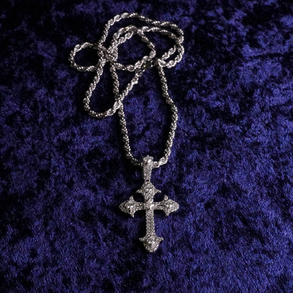 "Cristal Santo" Pendant + 3mm Rope Chain