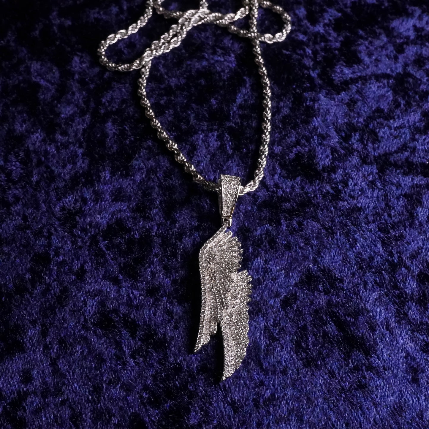 Wing Pendant + 3mm Rope Chain