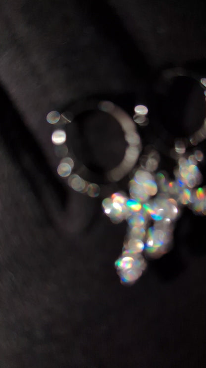 Hoop Cross Earrings